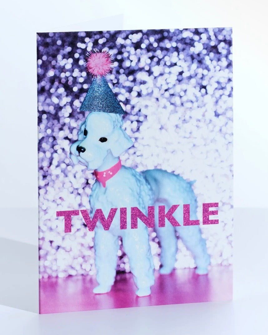 Twinkle Dog Christmas Card