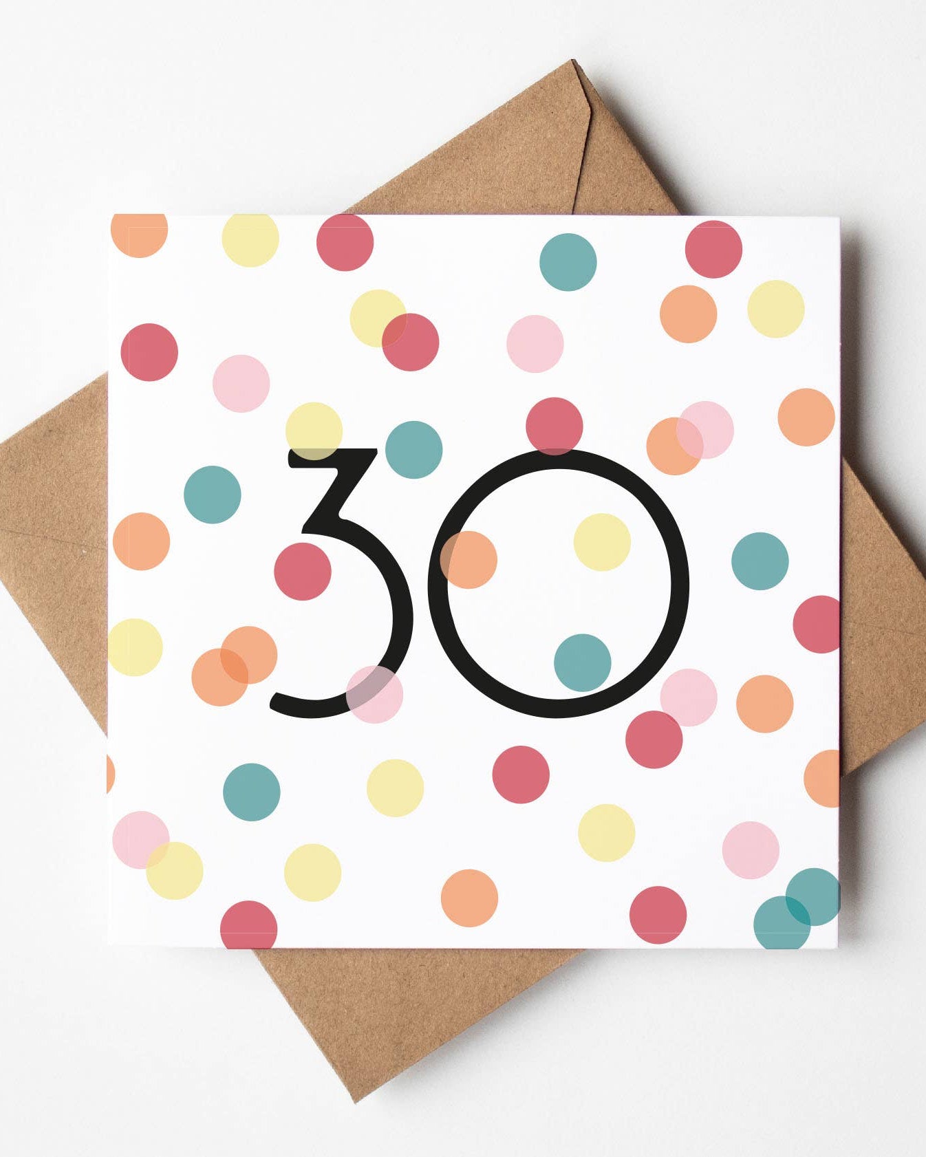 30th Birthday Confetti Card