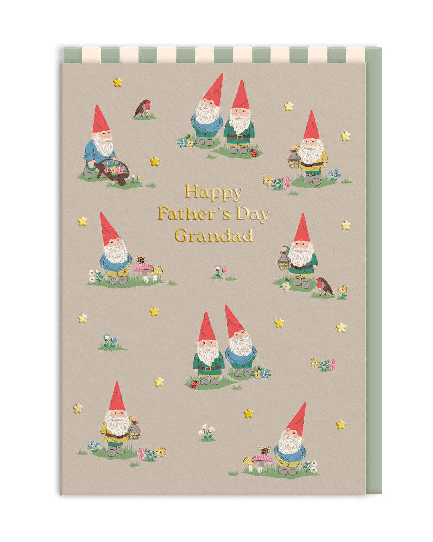 Happy Father's Day Grandad Gnome Card