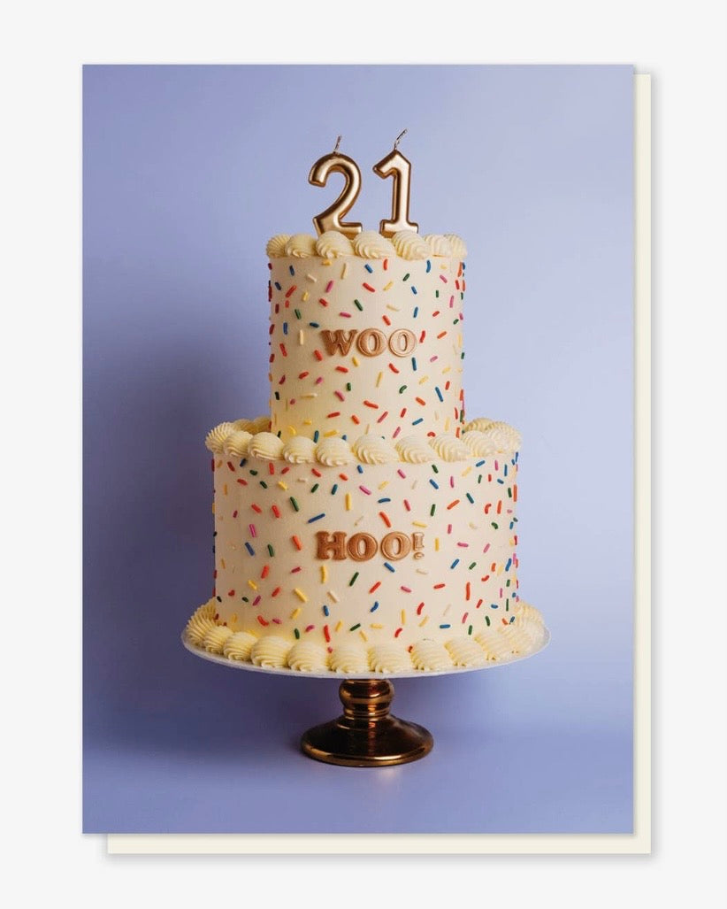 21 Woo Hoo Cake Card