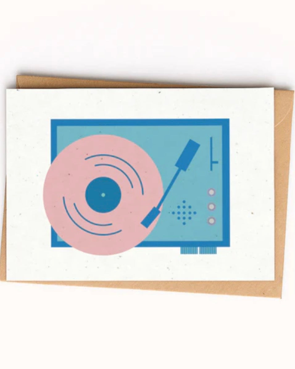 Record Player Card