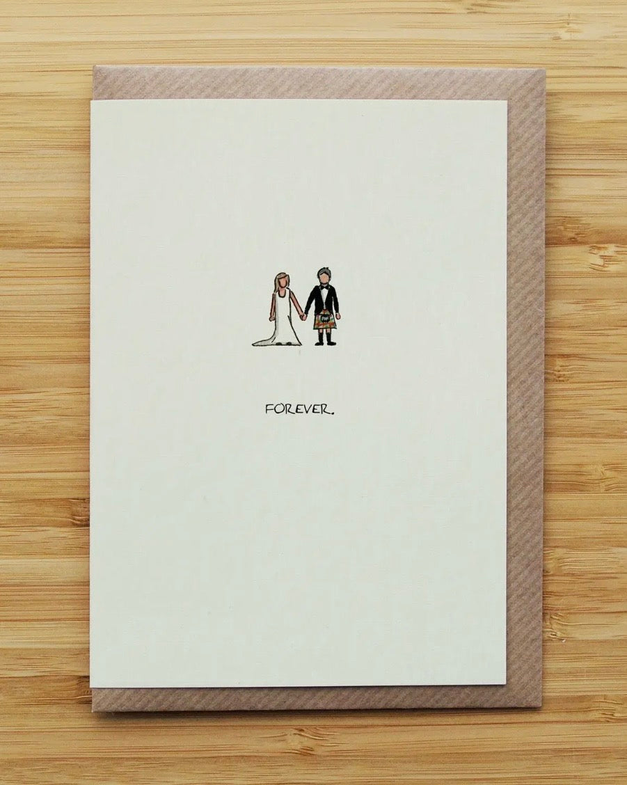 Forever Scottish Wedding Card