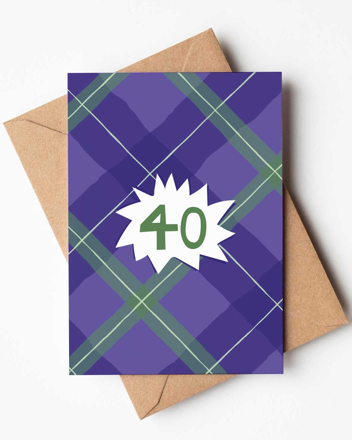Tartan ‘40' Card