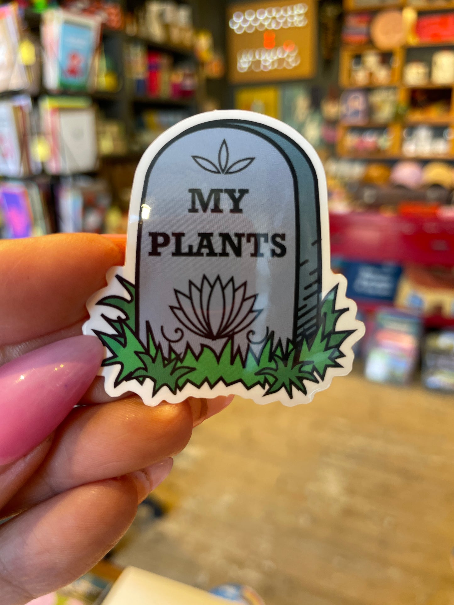 RIP My Plants Vinyl Sticker