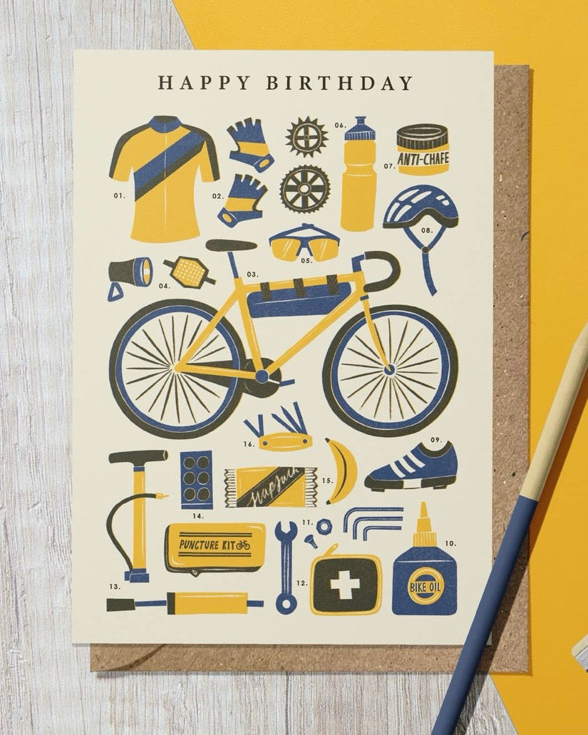 Cycling Kit Birthday Card