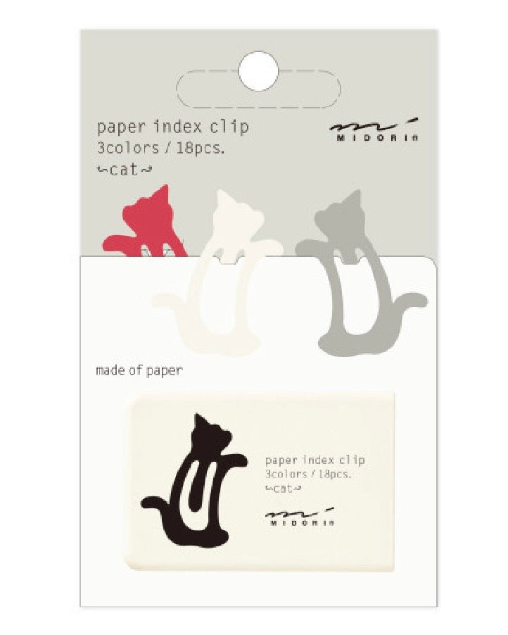 Midori Cat Index Clips