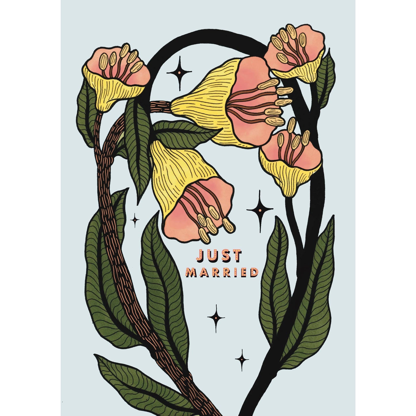 Just Married Wedding Card