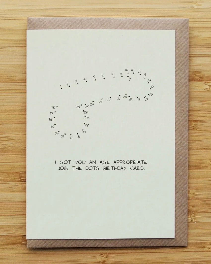 Dot To Dot Willy Cheeky Birthday Card
