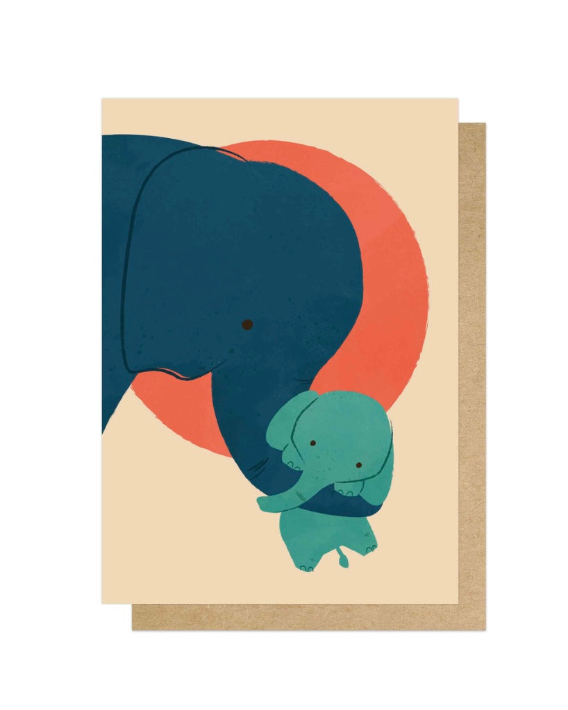 Baby Elephant Card-East End Prints-My Beautiful Caravan