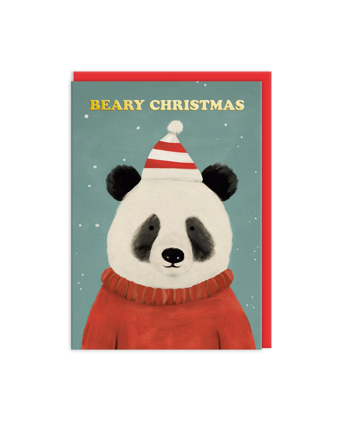 Festive Panda Christmas Card