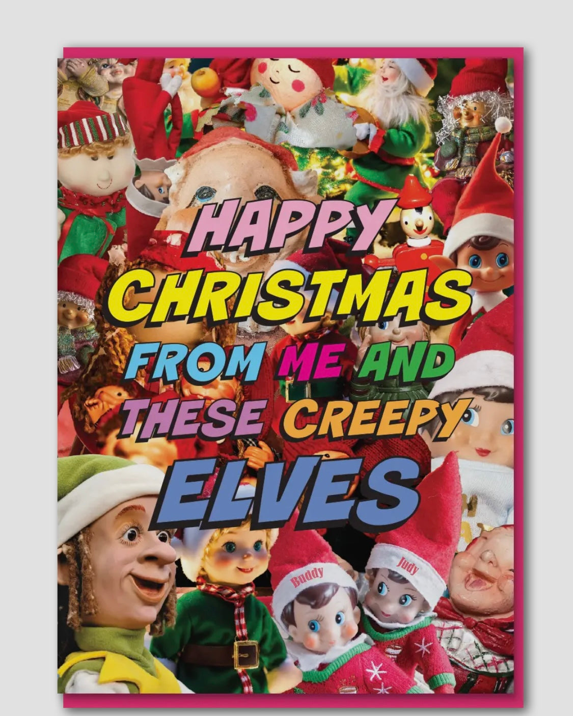 Creepy Elves Christmas Card-Objectables-My Beautiful Caravan