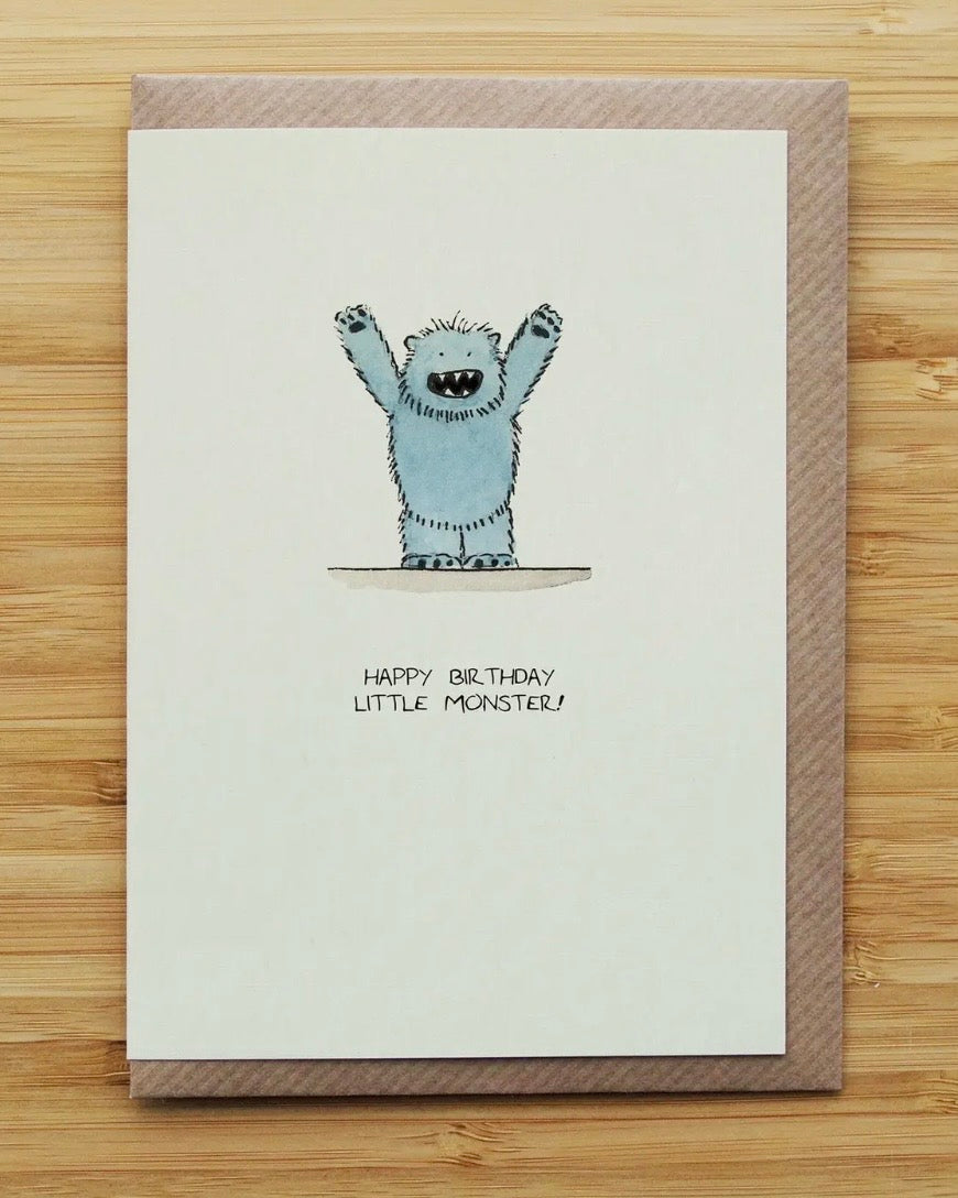 Little Monster Birthday Card