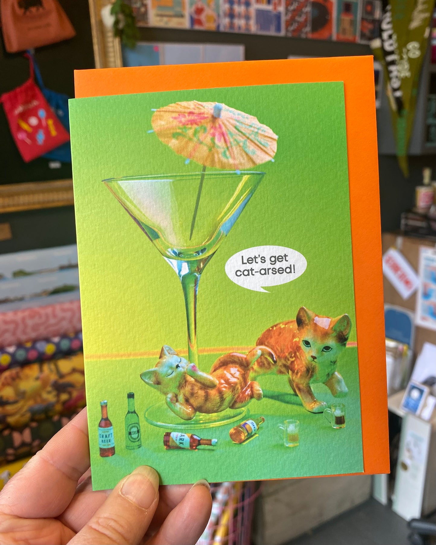 Cheeky Cat-Arsed Card