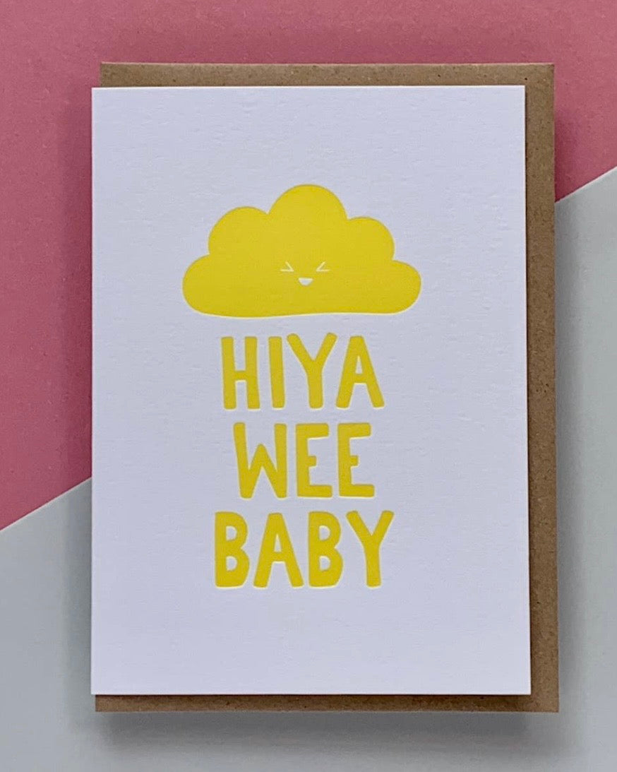 Hello Wee Baby Card