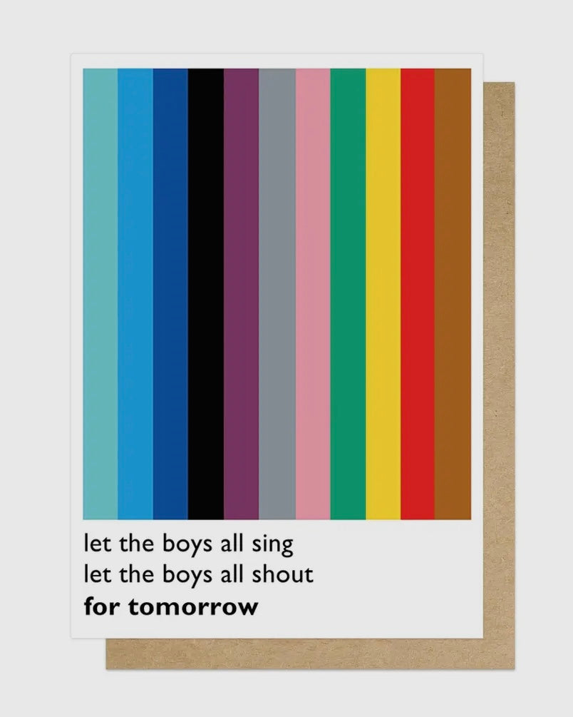 Let The Boys All Sing Card-East End Prints-My Beautiful Caravan