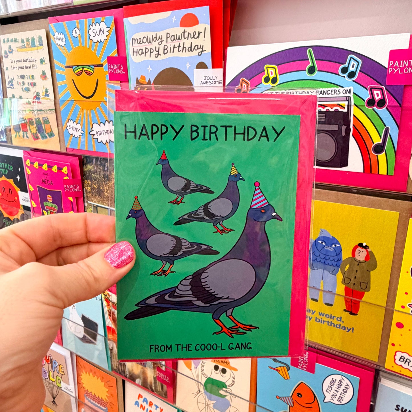Coool Birthday Pigeon Card