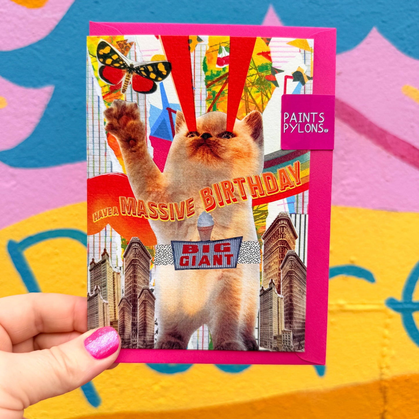 Massive Cat Birthday Card