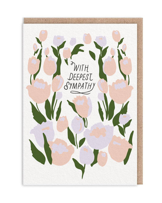 Floral With Deepest Sympathy Card