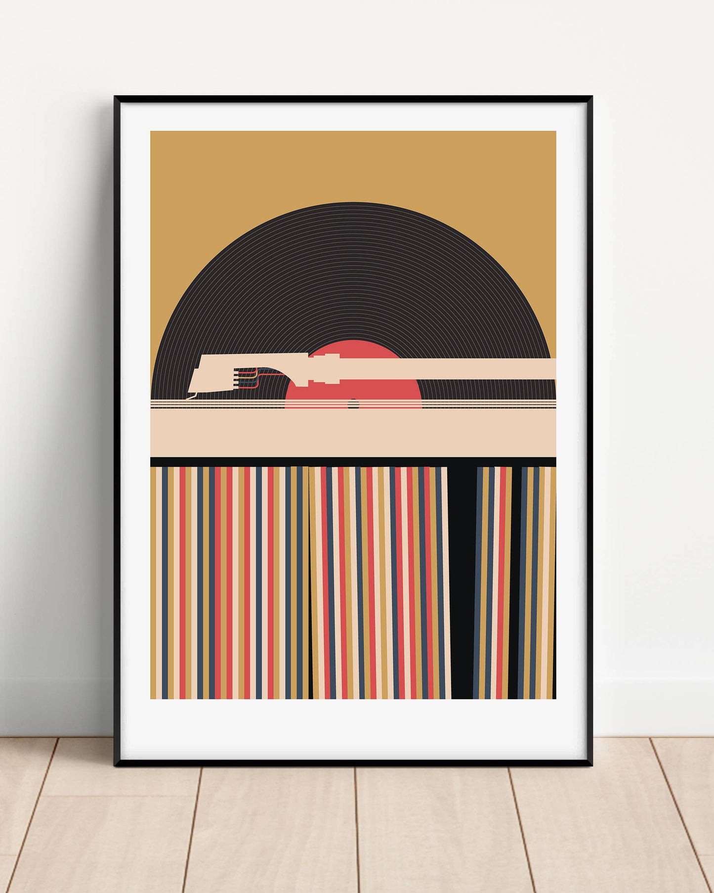Vinyl Record Needle Drop A4 Print