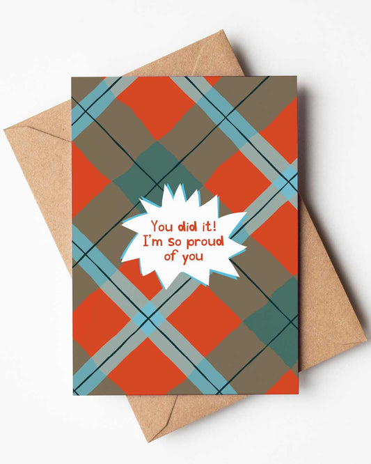 'You did it!' Tartan Card