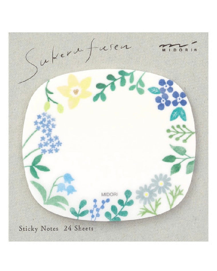 Wild Flowers Transparent Sticky Notes