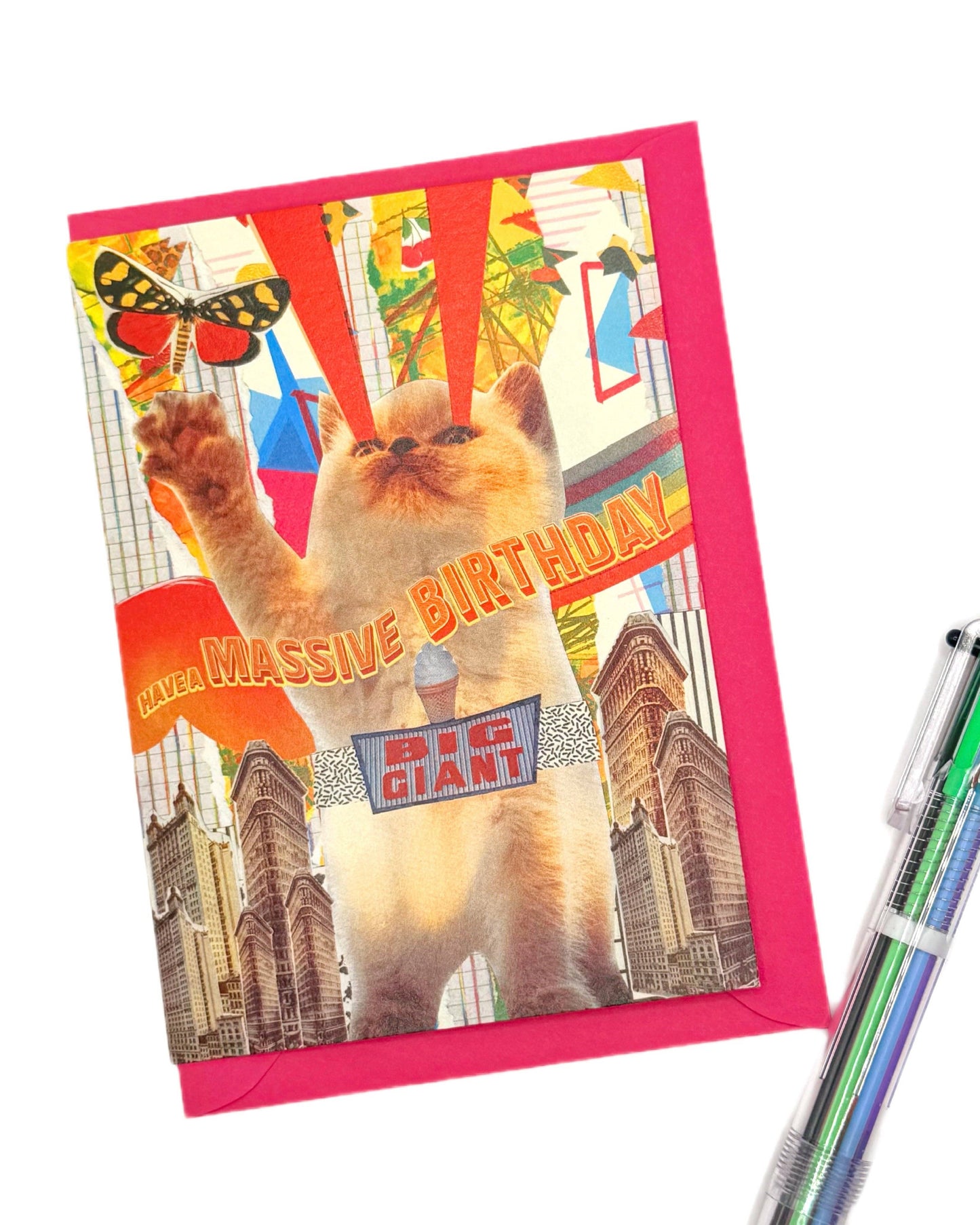 Massive Cat Birthday Card