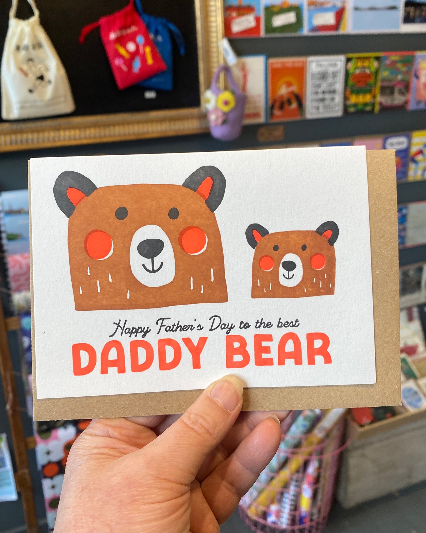 Daddy Bear Letterpress Card