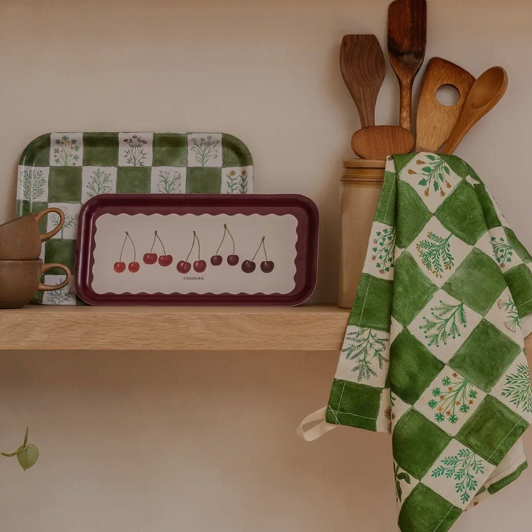15th Century Illustrated Herbs Teatowel-Roomytown-My Beautiful Caravan