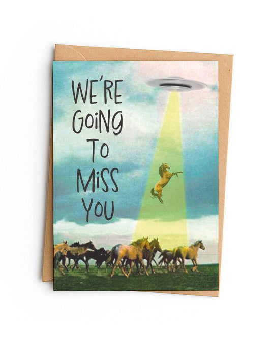 They Too Love Horses Goodbye Card