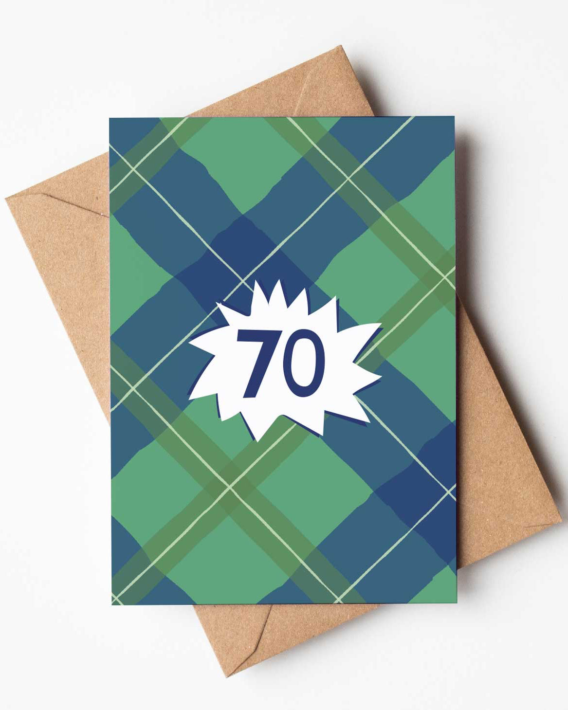 Tartan '70' Card