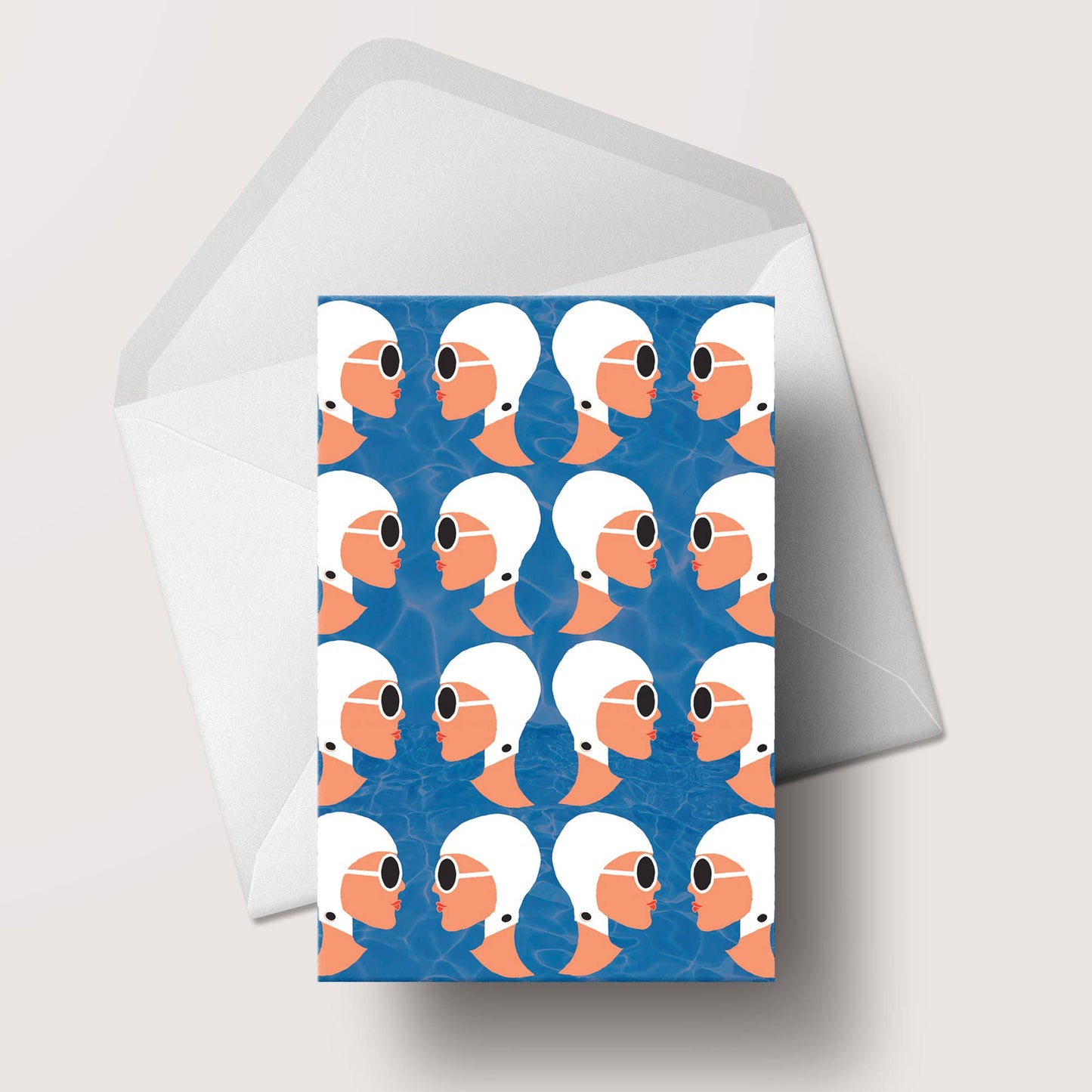 Retro Swimming Ladies Card