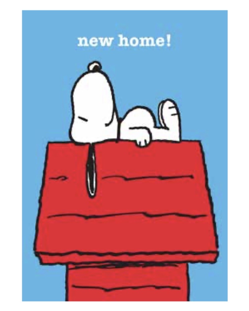Snoopy New Home Card