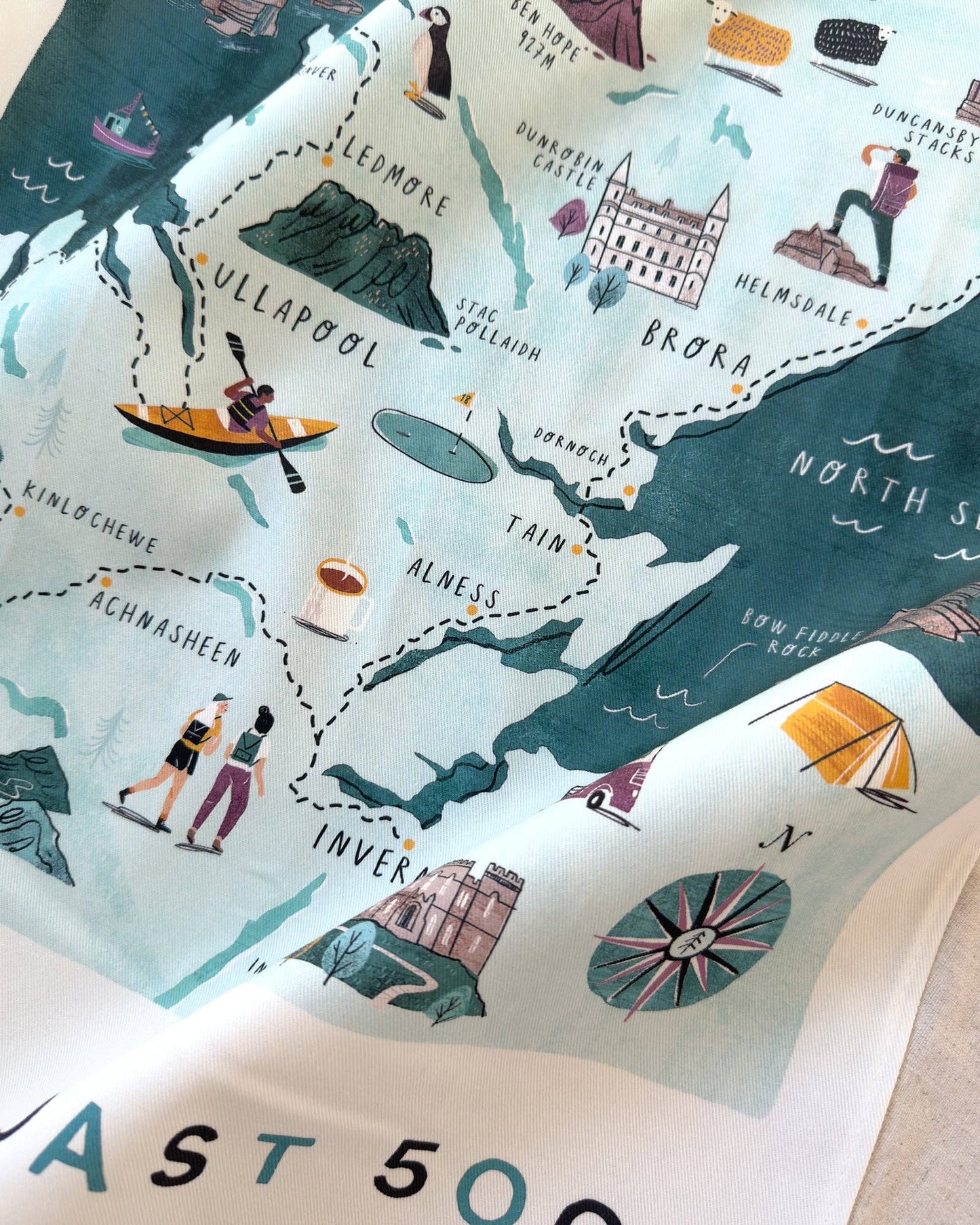 North Coast 500 Tea Towel