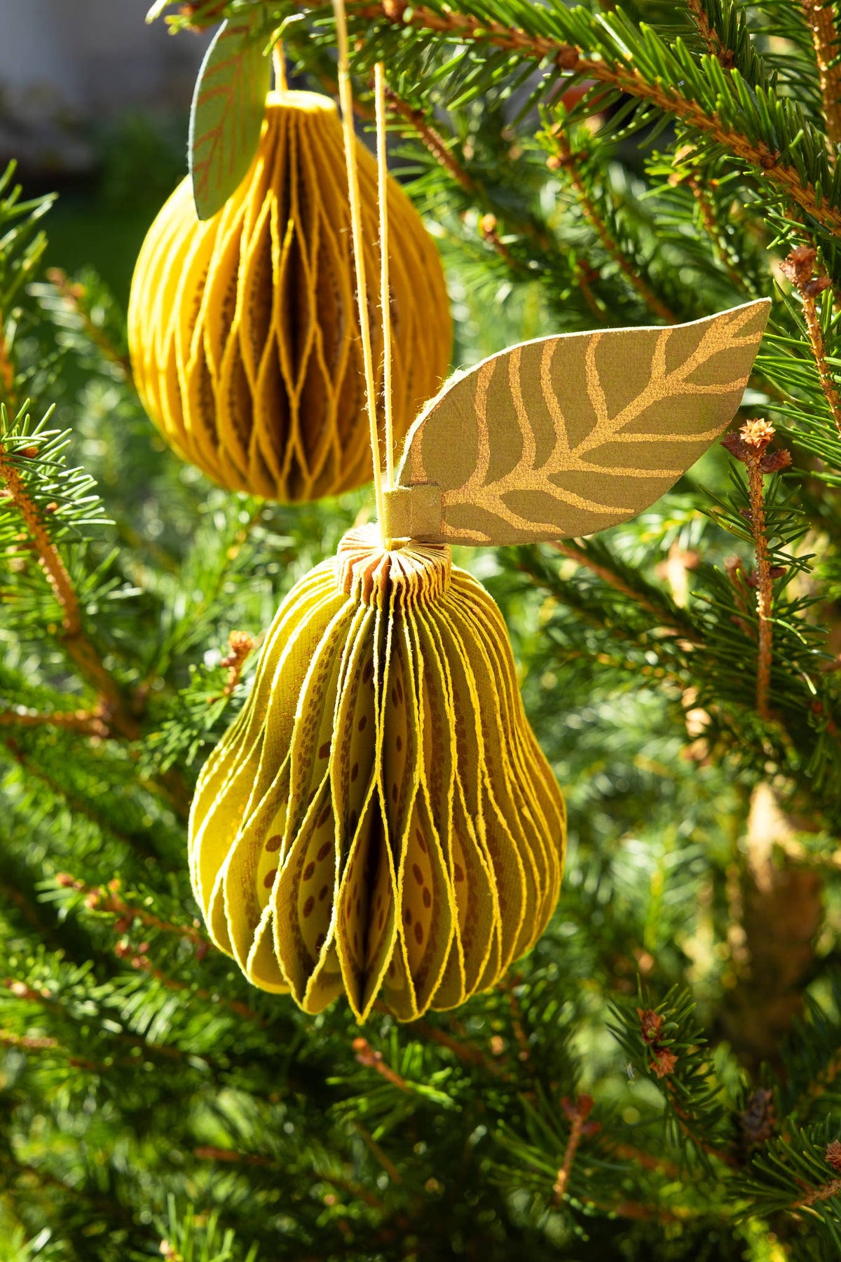 Pear Honeycomb Ornament