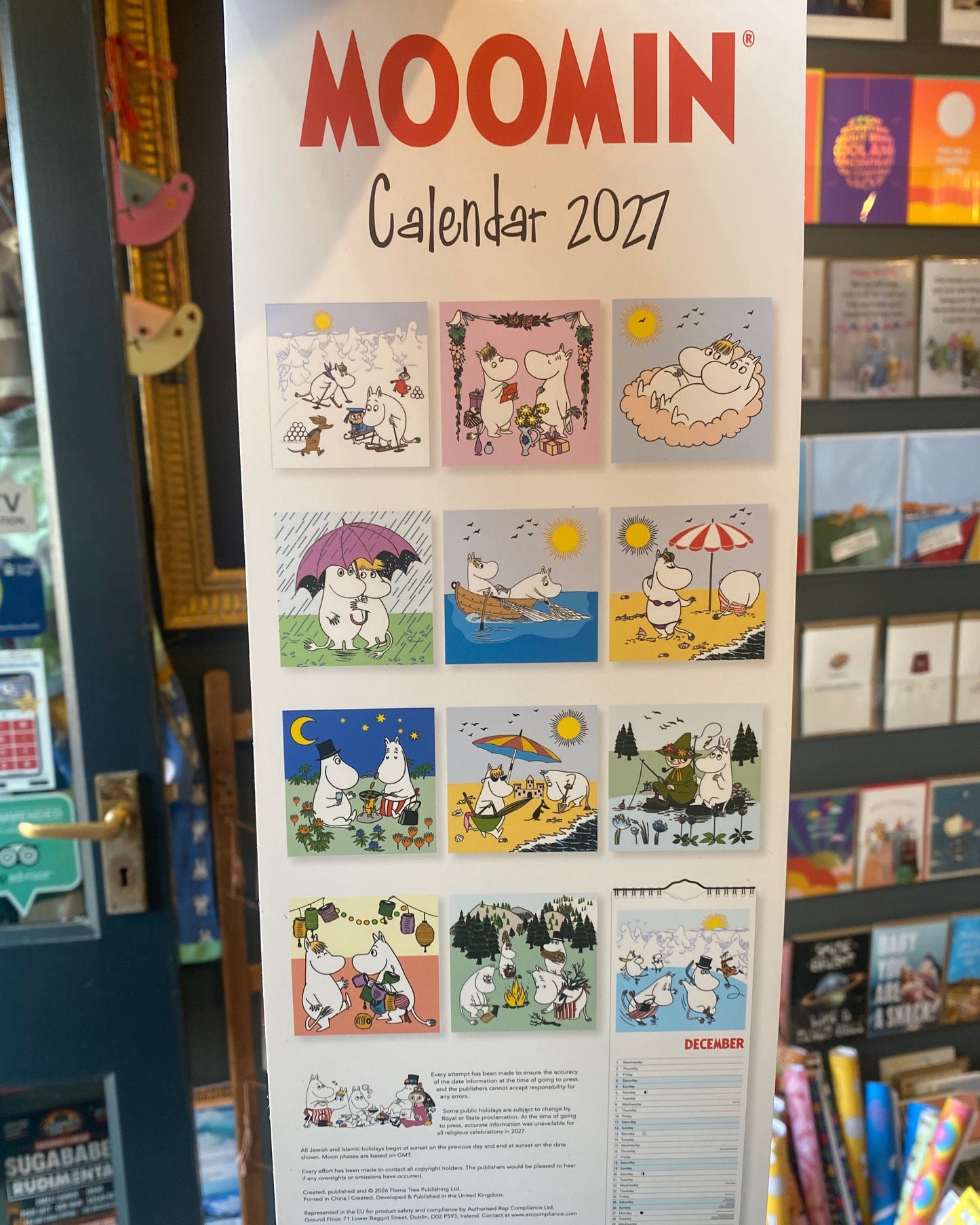 Moomin 2027 Slim Calendar