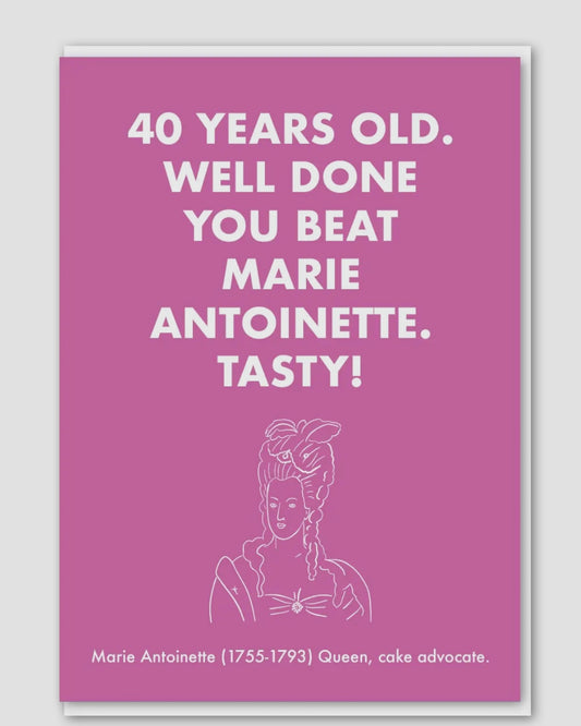 40 Marie Antoinette Birthday Card-Objectables-My Beautiful Caravan