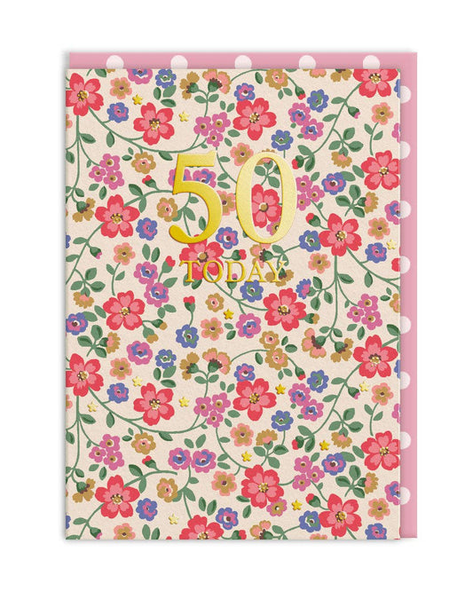 Cath Kidston 50 Today Card