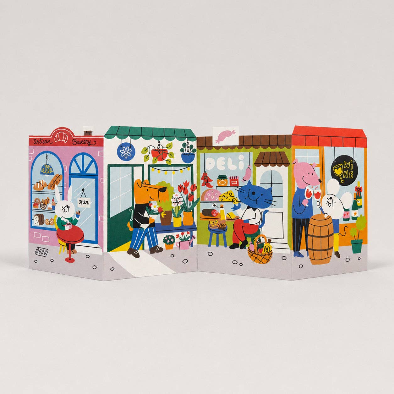 Independent Street Concertina Card by Isa Pirracas