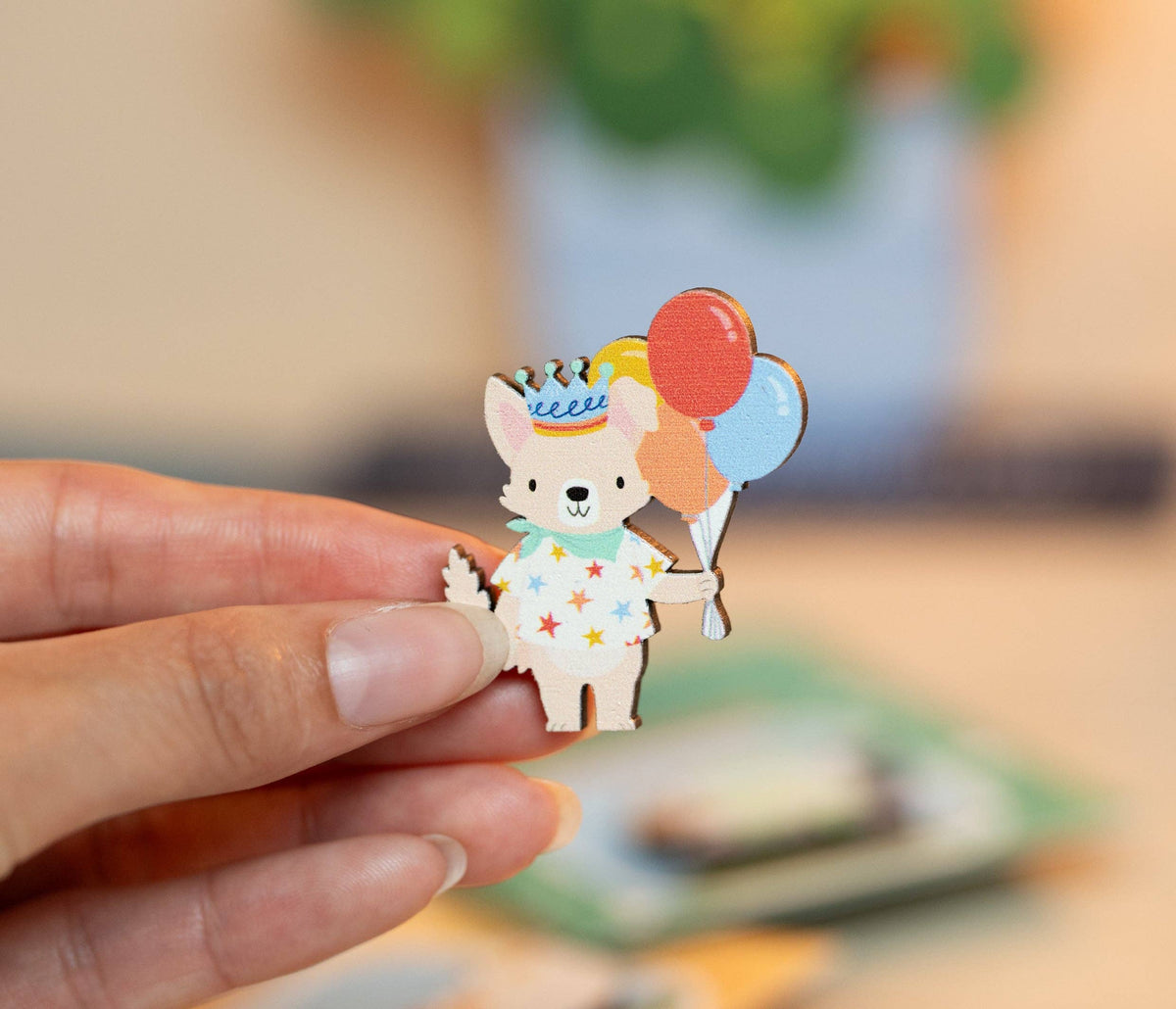 Birthday Dog Pin