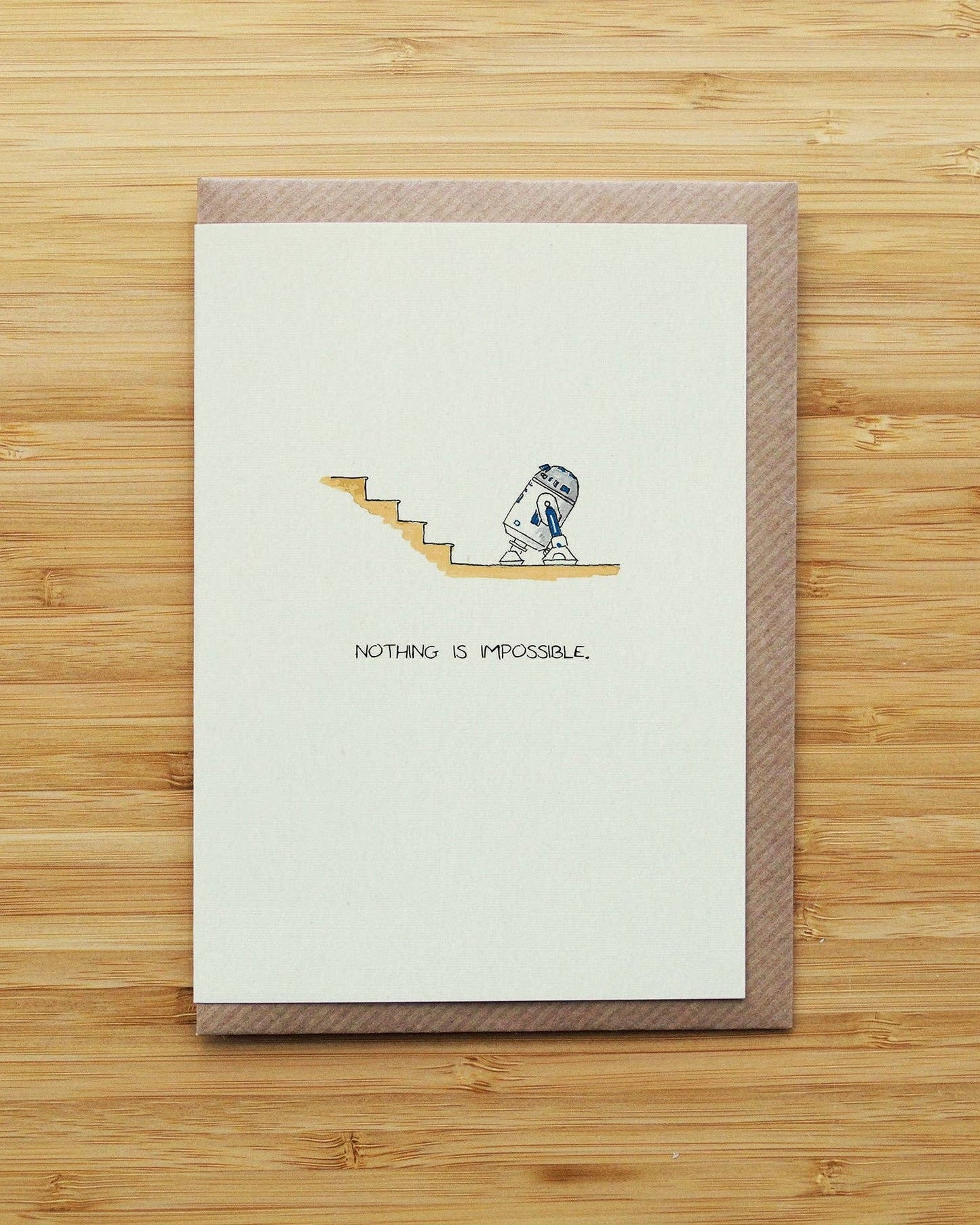 R2-D2 Versus Stairs Card