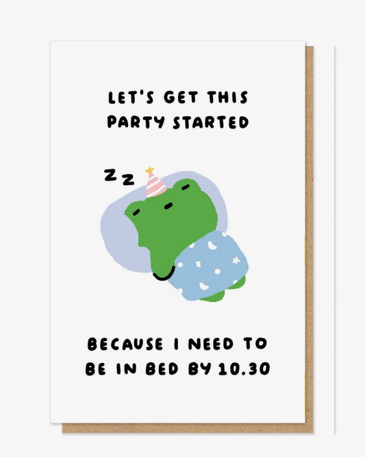 Bed By 10.30 Card