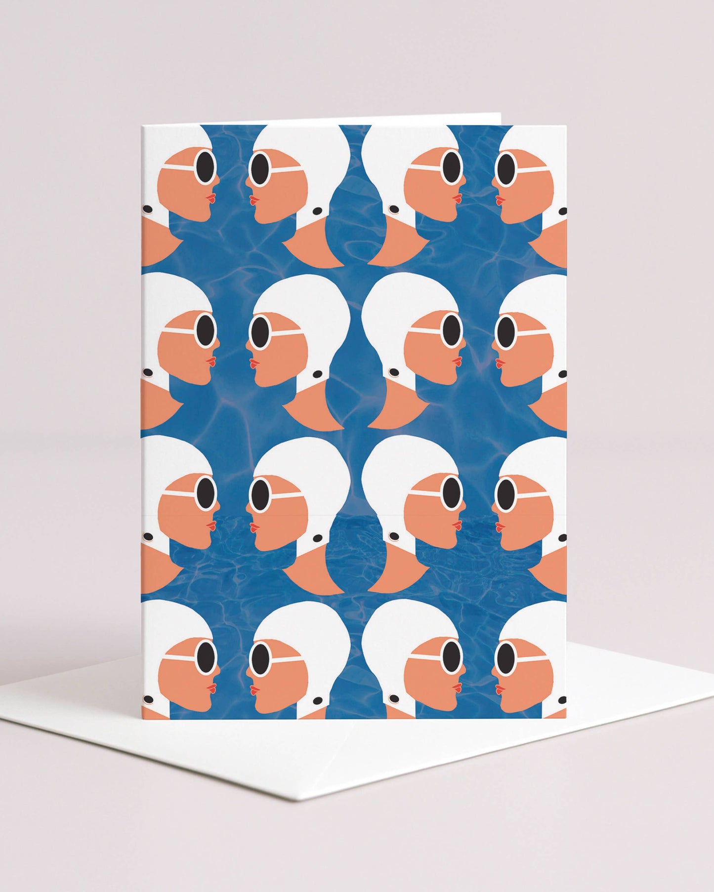 Retro Swimming Ladies Card