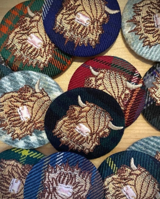 Highland Cow Pocket Mirror