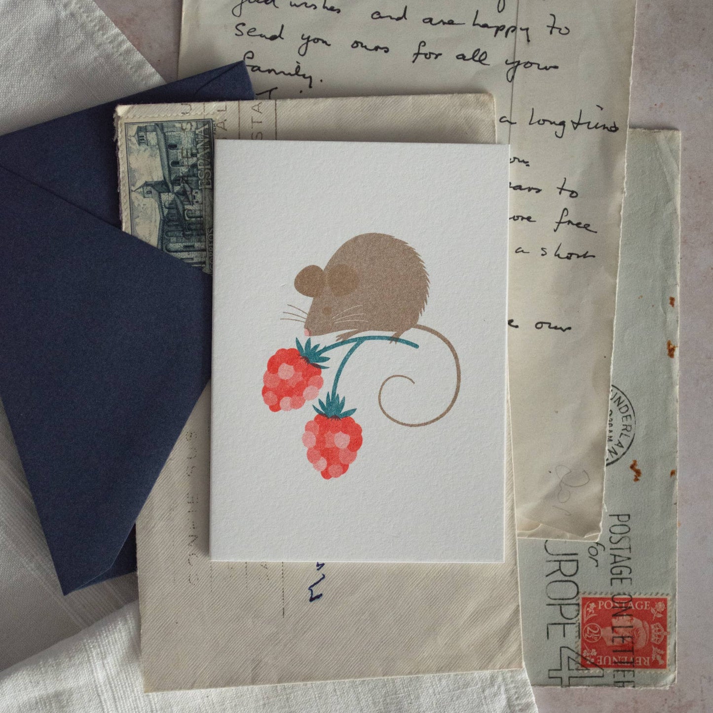 Harvest Mouse Mini Card 