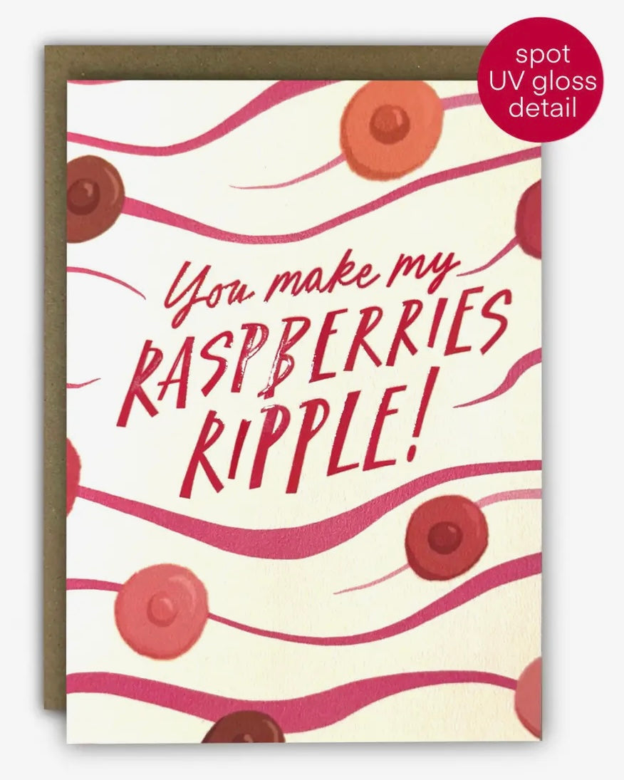 Raspberries Ripple Card