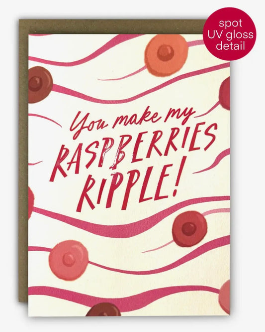 Raspberries Ripple Card