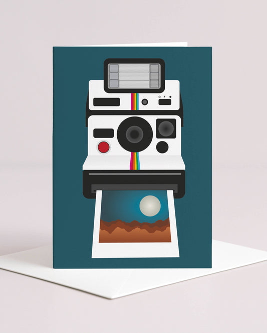 Retro Polaroid Camera Card
