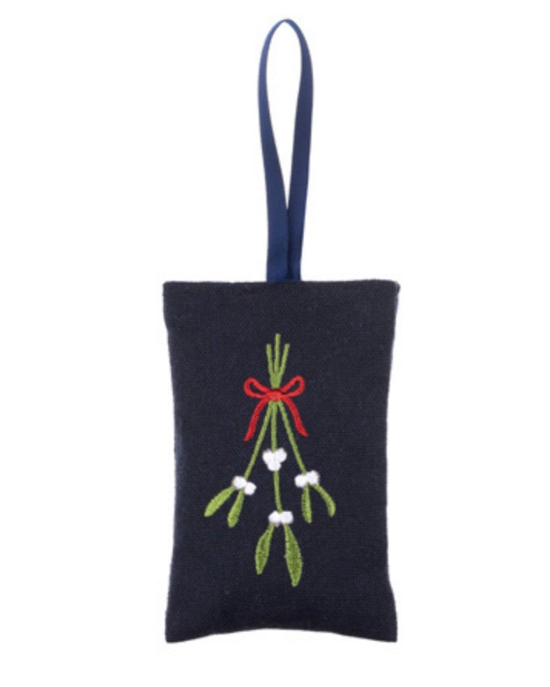 Embroidered Christmas Lavender Bag