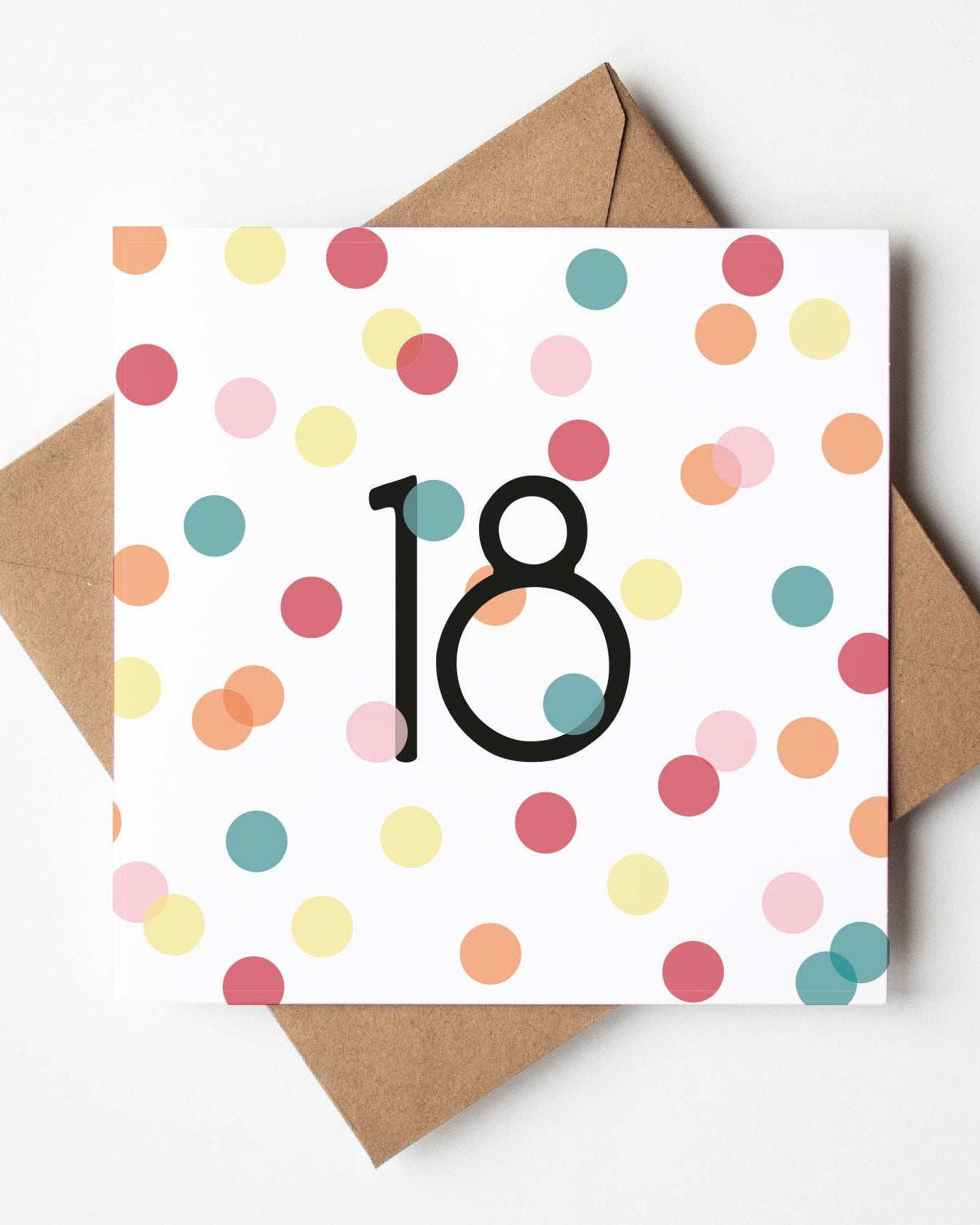 18th Birthday Confetti Card