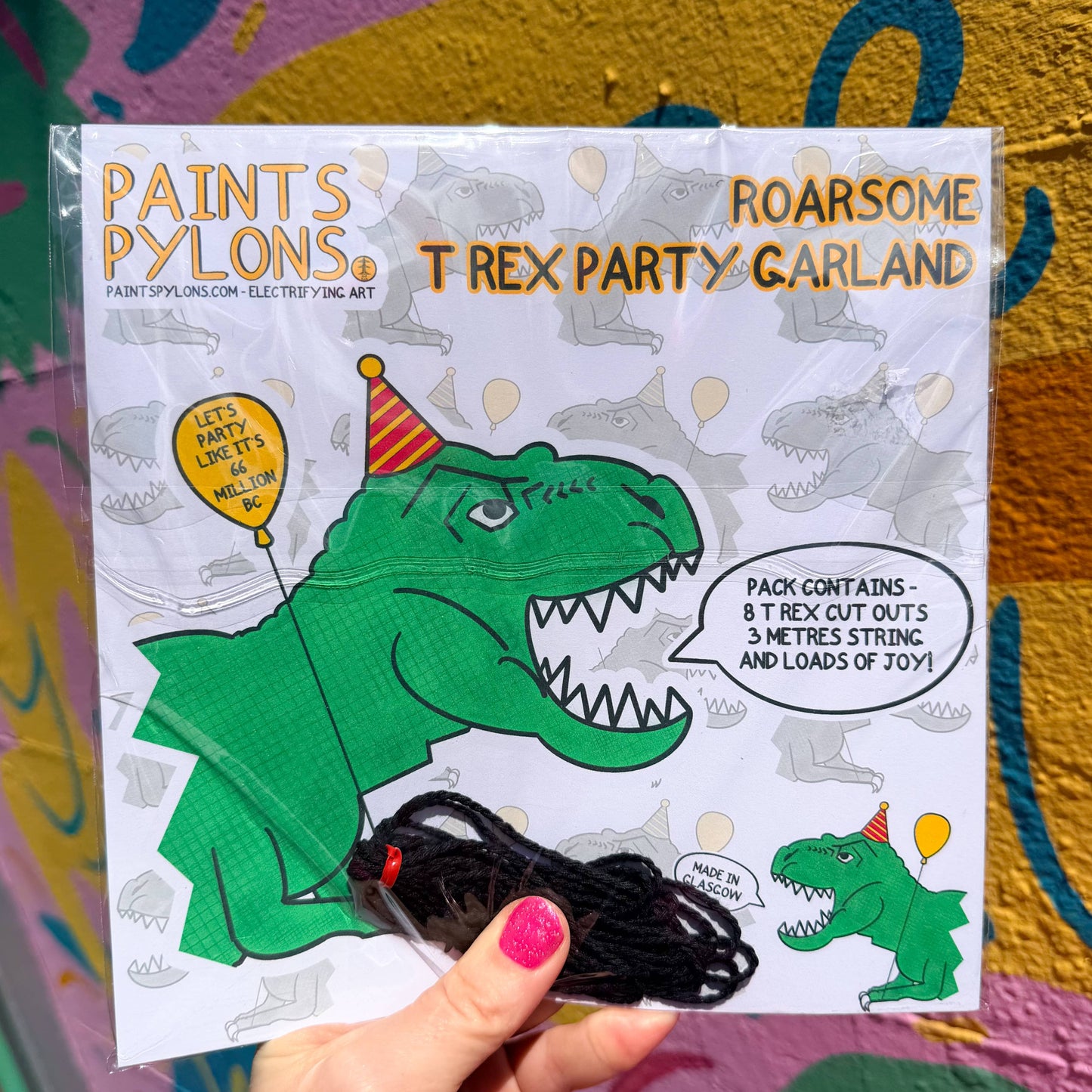 T Rex Party Garland